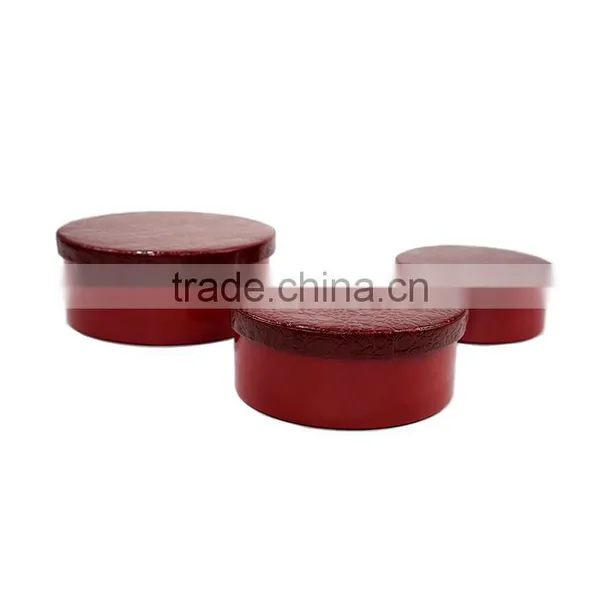 Faux Leather And Cardboard Set Of 3 Storage Box With Removeable Lid photo-2