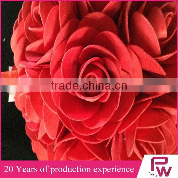 Artificial Flowers Imported From China Red Rose Balls for Weddings for Home Decore photo-3