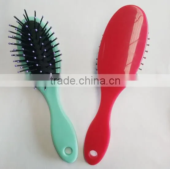 Comfortable Ionic Plastic Round Hair Straightening and Curling Comb photo-2