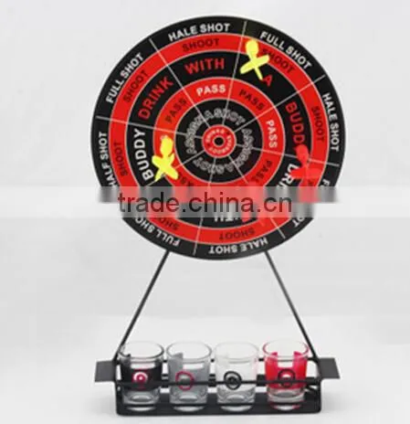 Dart Shot Glass Drinking Game Set With Mini Metal Stand photo-2