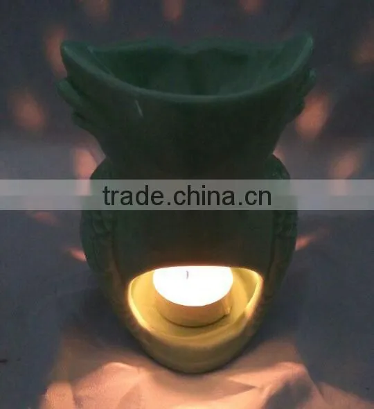 Wholesale Ceramic Owl Tealight Candle Oil Burner photo-5