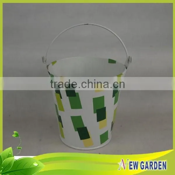 Popular Porcelain Metal Practical Indoor Wholesale Plant Pots photo-3