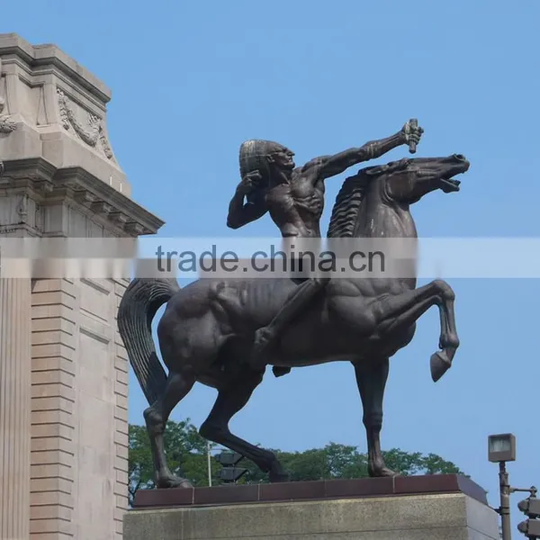 High Quality Metal Craft Bronze Indian Horse Sculpture for Garden photo-2