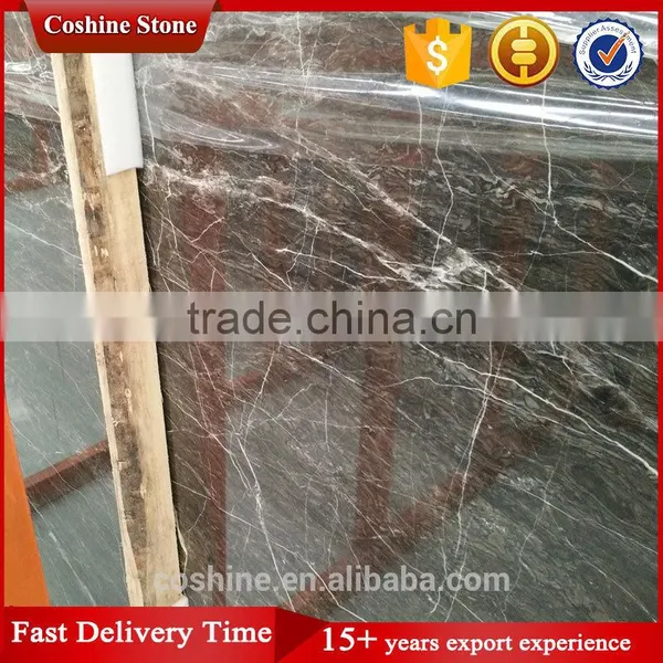 European Style Decoration Dark Color European Brown Marble Slabs photo-3