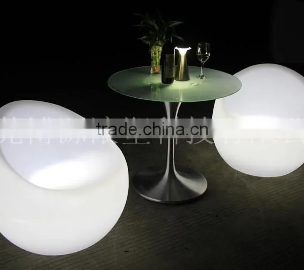 Illuminated Leisure Led Furniture With Color Changing Led Chair Coffee Sofa photo-5