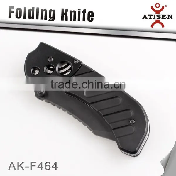 New Camping Pocket Knife Black Coating Blade Aluminum Oxide Handle Tactical Hunting Folding Knives photo-2