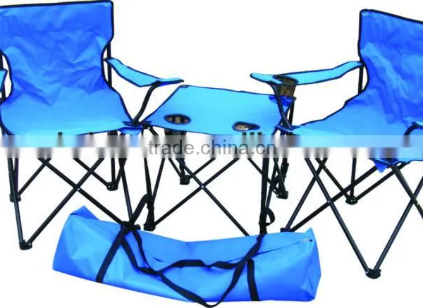 Foldable Folding Camping Chair Table Set With 600D Carry Bag for Outdoor Using