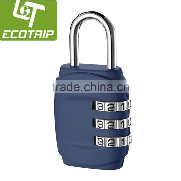 Zinc-Alloyed 3-Dial Combination Shackle Travel Security Lock photo-2