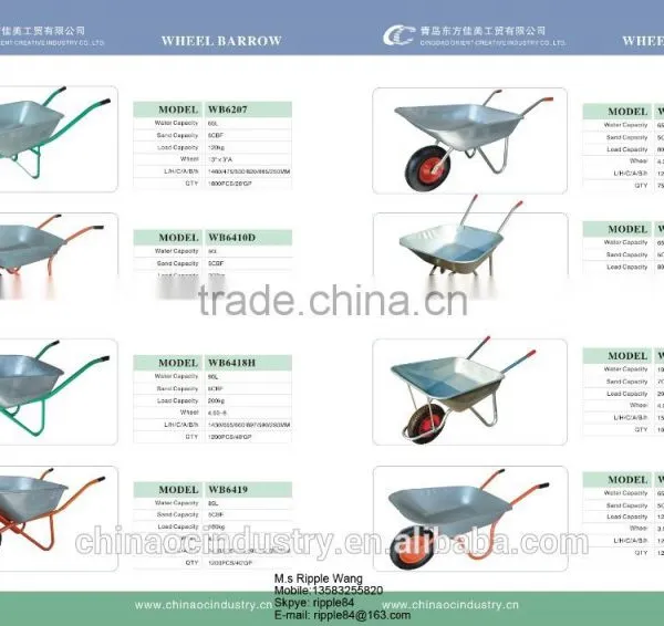 Hand Trolley WB3800 Wheelbarrow Prices Hand Trolley WB3800 Qingdao China Direct Factory photo-3