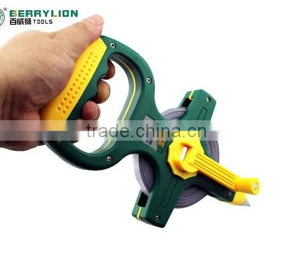 Berrylion 30m Cross-shaped Long Distance Measuring Tape With Steel Tape Design photo-2