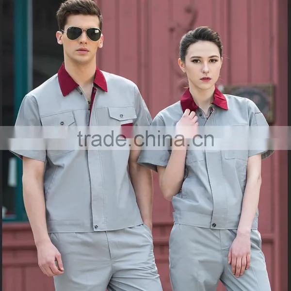 Summer Short Sleeve Worker Sets Uniform Labor Insurance Clothing photo-2