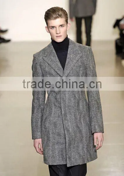 100% Cashmere Wool Polyester Coats Mens