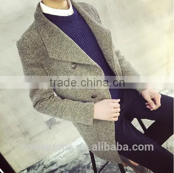 Wool Winter Coat . Men Overcoat BCL005 photo-3