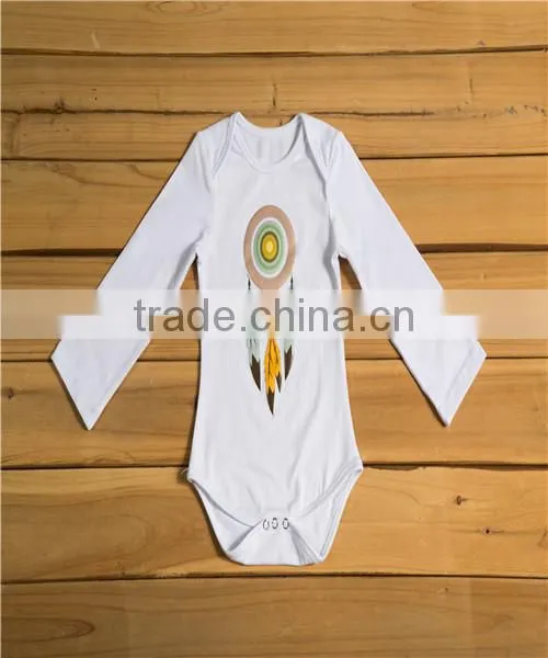 Custom Printed 100%cotton Baby Onesie ,baby Girl Romper photo-2