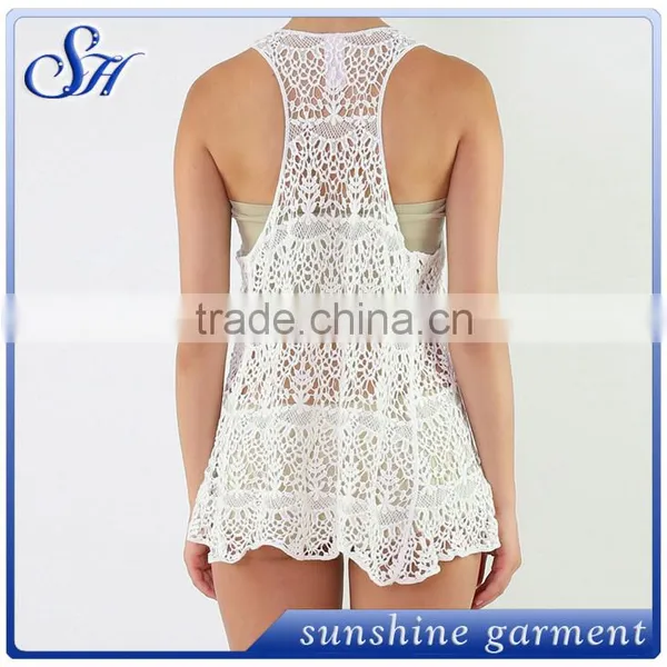 Chemical Lace Tank Top Colorful Lace Top photo-2