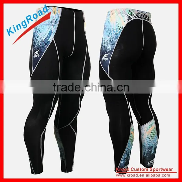 Custom Printed Mens Sport Fashion Leggings, Plus Size photo-5
