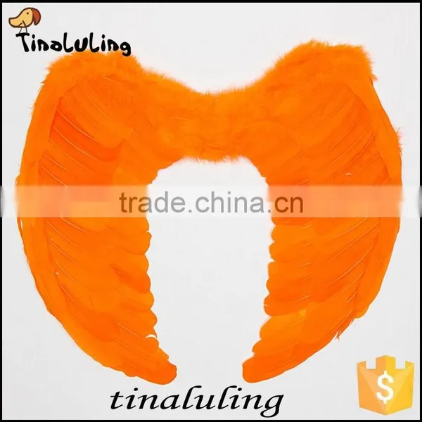 Customized Handmade Large Ostrich Feather Wings for Party photo-6