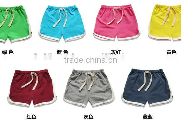 Top Quality Custom Apparel Cheap Quick Dry 100 Cotton Plain Children Sports Shorts photo-2