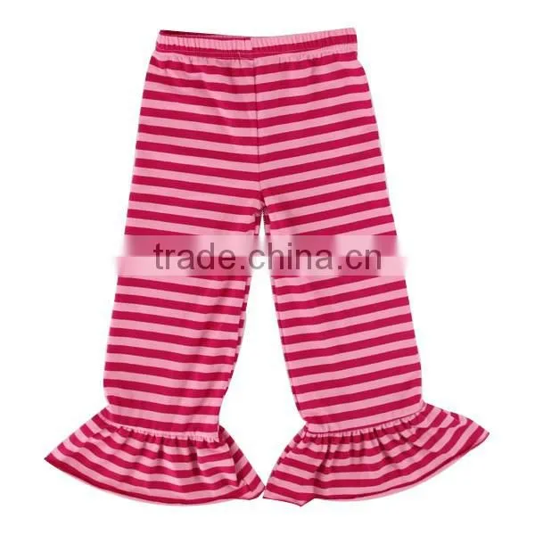 New Design Baby Cotton Stripe Petti Pants Wholesale Children's Boutique Capris photo-5