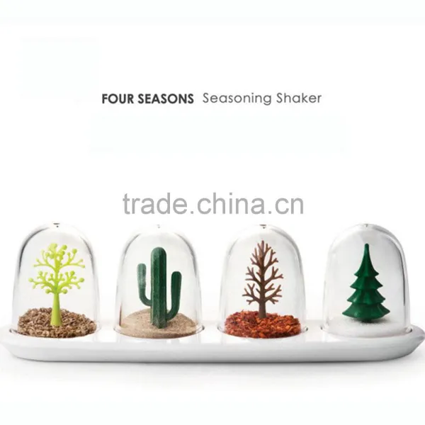 4PCS Kitchen Supplies Bottle Seasons Spice Seasoning Salt Pepper Shaker Condiment Shaker Container Animals Bottle KC1128 photo-2