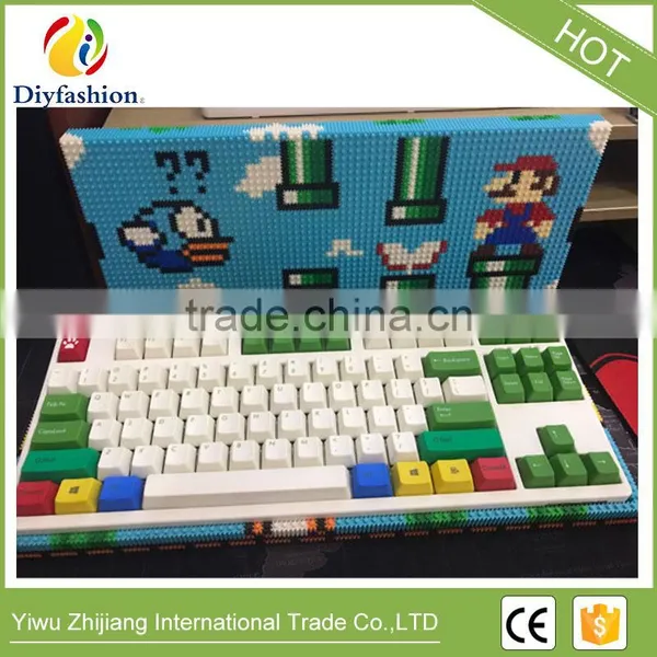 Mario Mechanical Keyboard Mini Building Blocks Box Handmade Blocks for Kids photo-2