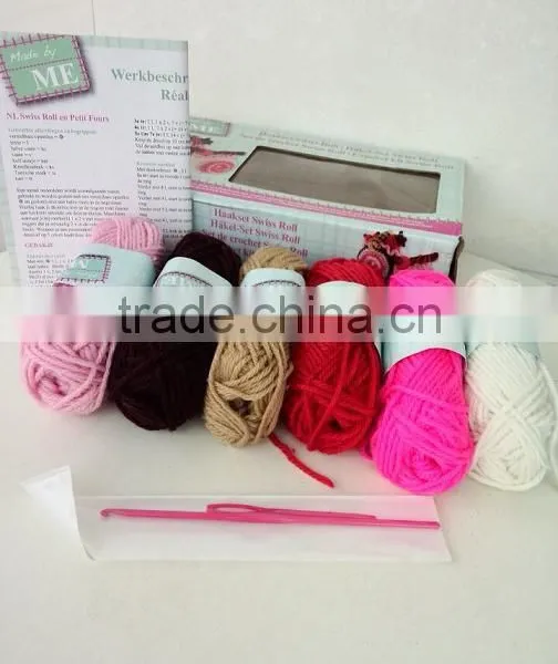 Hand Knitting Diy Use Crochet Arcylic Hand Knitting Yarn Kits photo-2