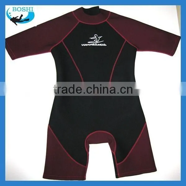 3mm Neoprene Surf Shorts for Children Ladies Short Sleeve Suits photo-6