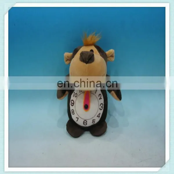 Super Cute Clock Monkey Plush Toys, Animal Toys