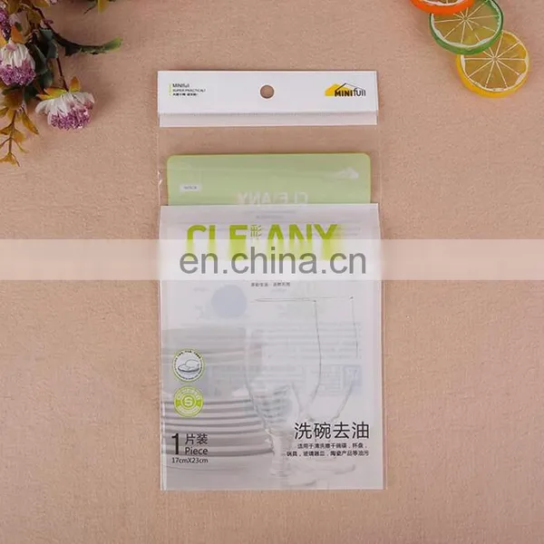 Opp Kitchen Towel/glasses Cloth Packaging Bag With Hanging Hole photo-3