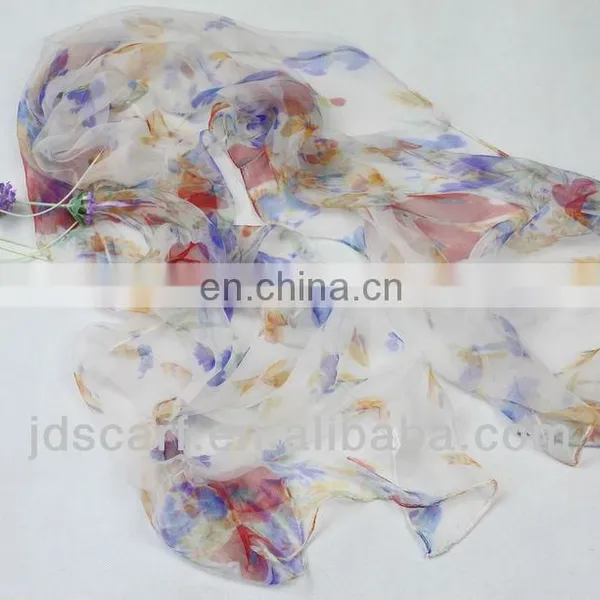 Saudi Abaya Wholesale JDS-071# Super Thin 100% Silk New Fashion Style Shawl