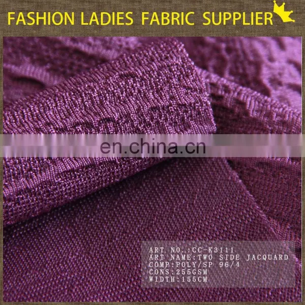 Polyester Knit Clothing New Jacquard Knitting Fabric Autumn Women Jacquard photo-3
