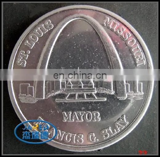 Shiny Finish Gold and Silver Color Metal Crafts Souvenir Coin for Sales photo-5