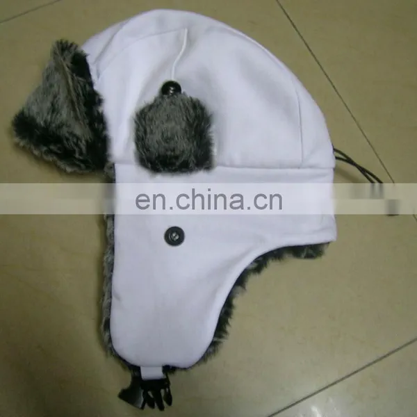 Fashion Custom Russian Winter Fur Cap With Earflaps