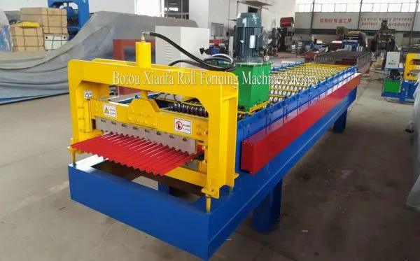 Roof Panel Corrugated Color Steel Roll Forming Machine photo-2