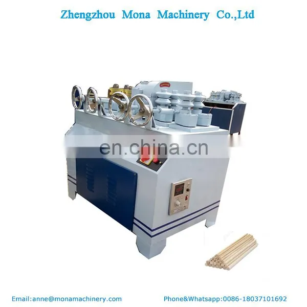 High Speed Automatic Brush Handle Making Machine Wood Rod Sanding Machine |wood Broom Handle Screw Making Machine Threaded photo-4