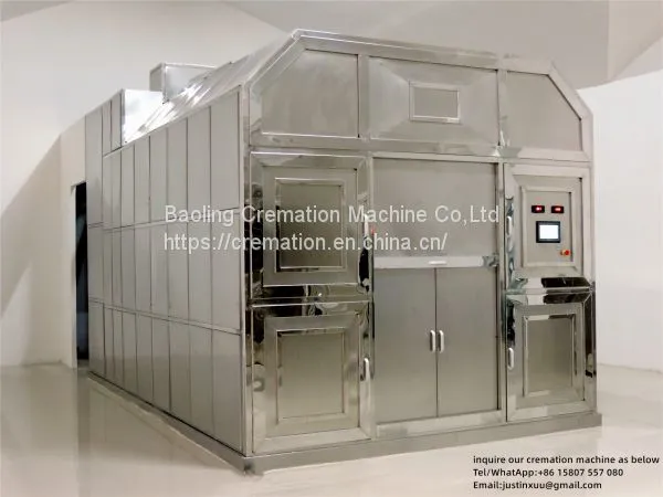 Mobile Crematorium Incinerator for Human Bodies Factory Supply Human Crematory Machine Cremation Equipment No Smell No Smoke