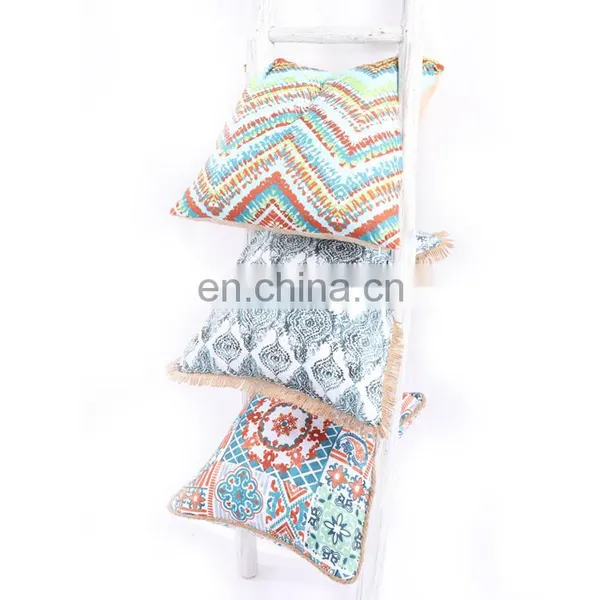 Wholesale Square Cotton Cushion Printed National Flavor Pattern Classical National Customs Design Cushion Pillow photo-6