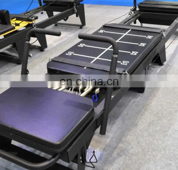 2020 New Arrive Aluminium Pilates Machine Yoga Exercise Body Building Pilates Bed Powerwave Pilates Reformer With Full Track photo-2