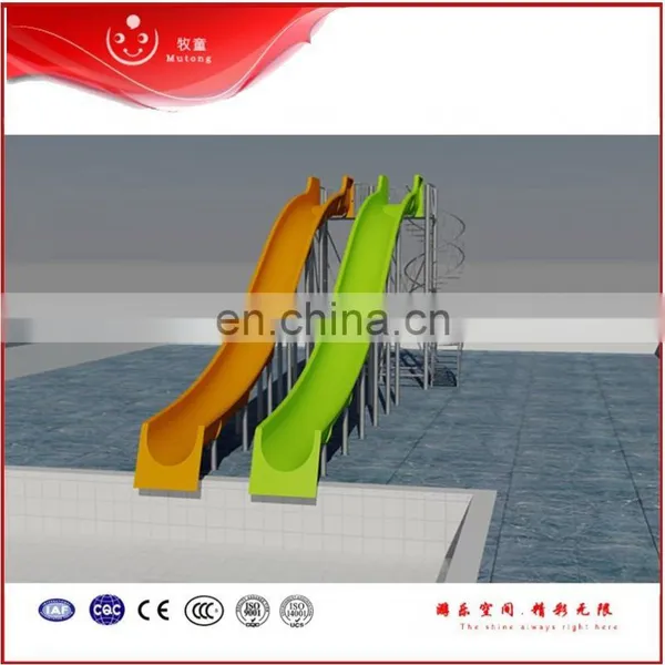 Mutong Aqua Park Equipment Waterslide Fiberglass Large Water Slides for Sale photo-5
