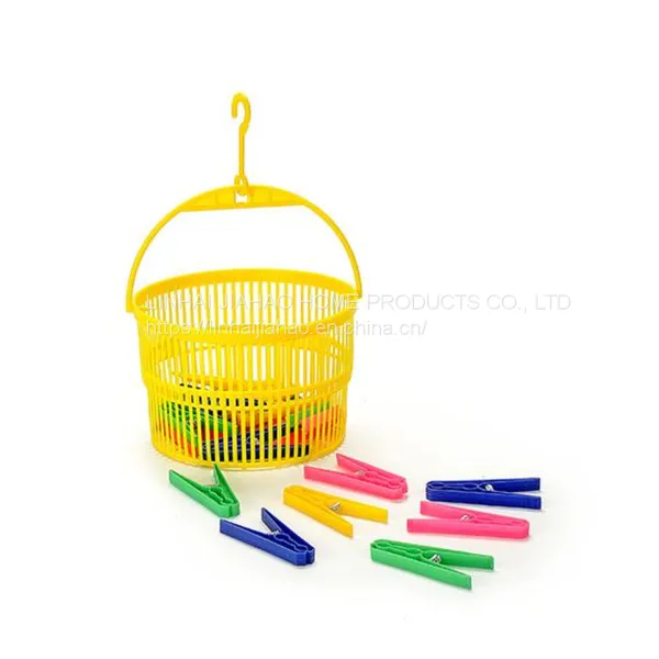 Plastic Basket With 24 Pegs
