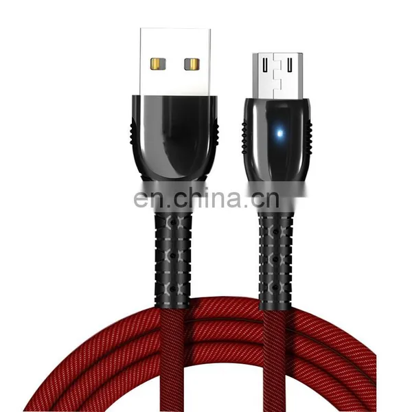 Promotional Gift USB Charge Phone Cable 3.5A Fast Charging Data Cable With Smart Indicator