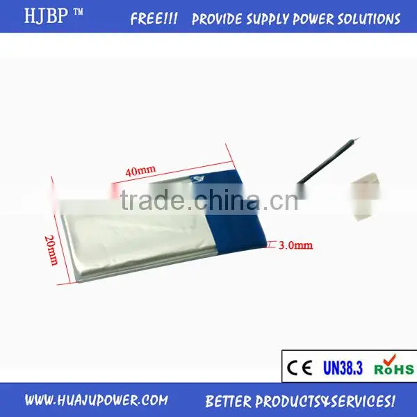 3.7 V 200 MAh LP302040 Polymer Lithium Battery photo-2