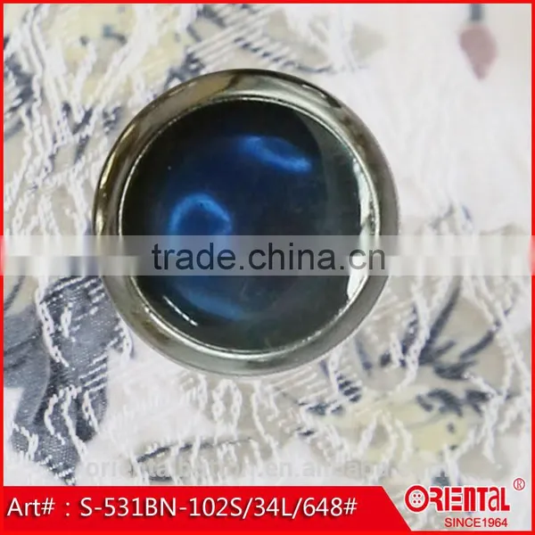 2015 New Black Nickel and Enamel Fashionable ABS Button photo-2
