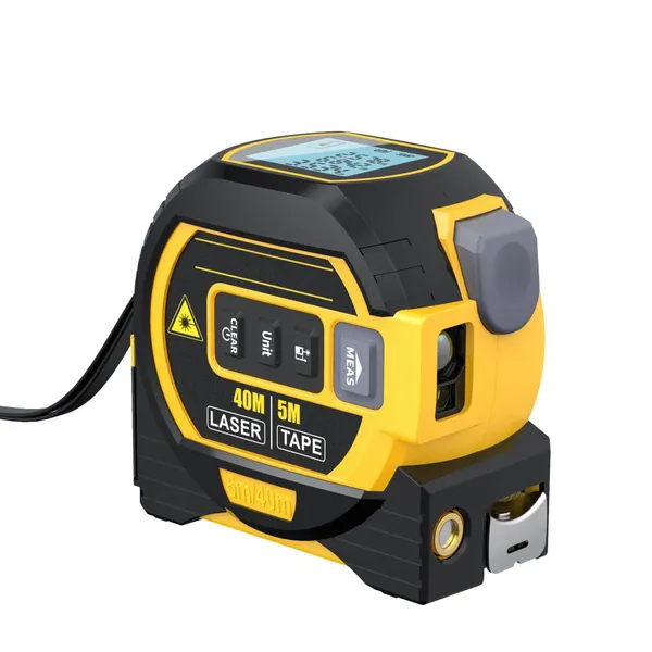 laser measure tape digital rangefinder Measuring Distance Area Volume Pythagoras auto calculate