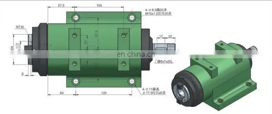 BT50 Milling Head Boring Milling Spindle Heads Power Head High Quality With High Speed photo-2