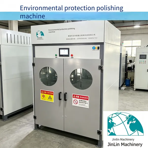Dry Eco-friendly Material Tumbling Polishing Equipment With Built-in Dust Collection System and no Wastewater