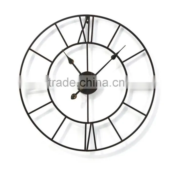 Gift Craft Metal Round Wall Clock