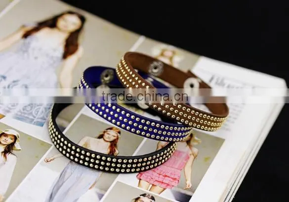 Wholesale Latest Design Fashion Leather Diamond Bracelet,bracelet Jewelry photo-4