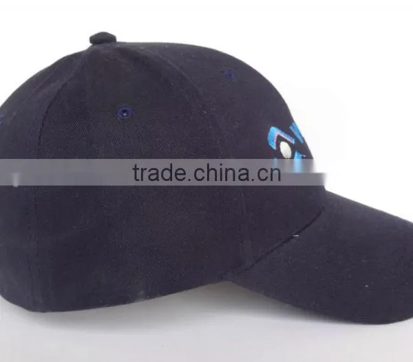 Customized Six Panel Promotional Dark Blue Cotton Baseball Hat From China photo-5