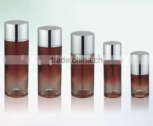 Wholesale Glass Cosmetic Bottle With Sliver Cap and Cosmetic Cream Jar photo-2